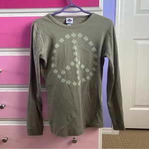 House of blues casino Y2k thermal long sleeve top